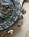 Bonest Gatti Carbon Fiber Bezel Skeleton Multi-function Mechanical Watch - Day, Month, 24-hour. BG8019-S1