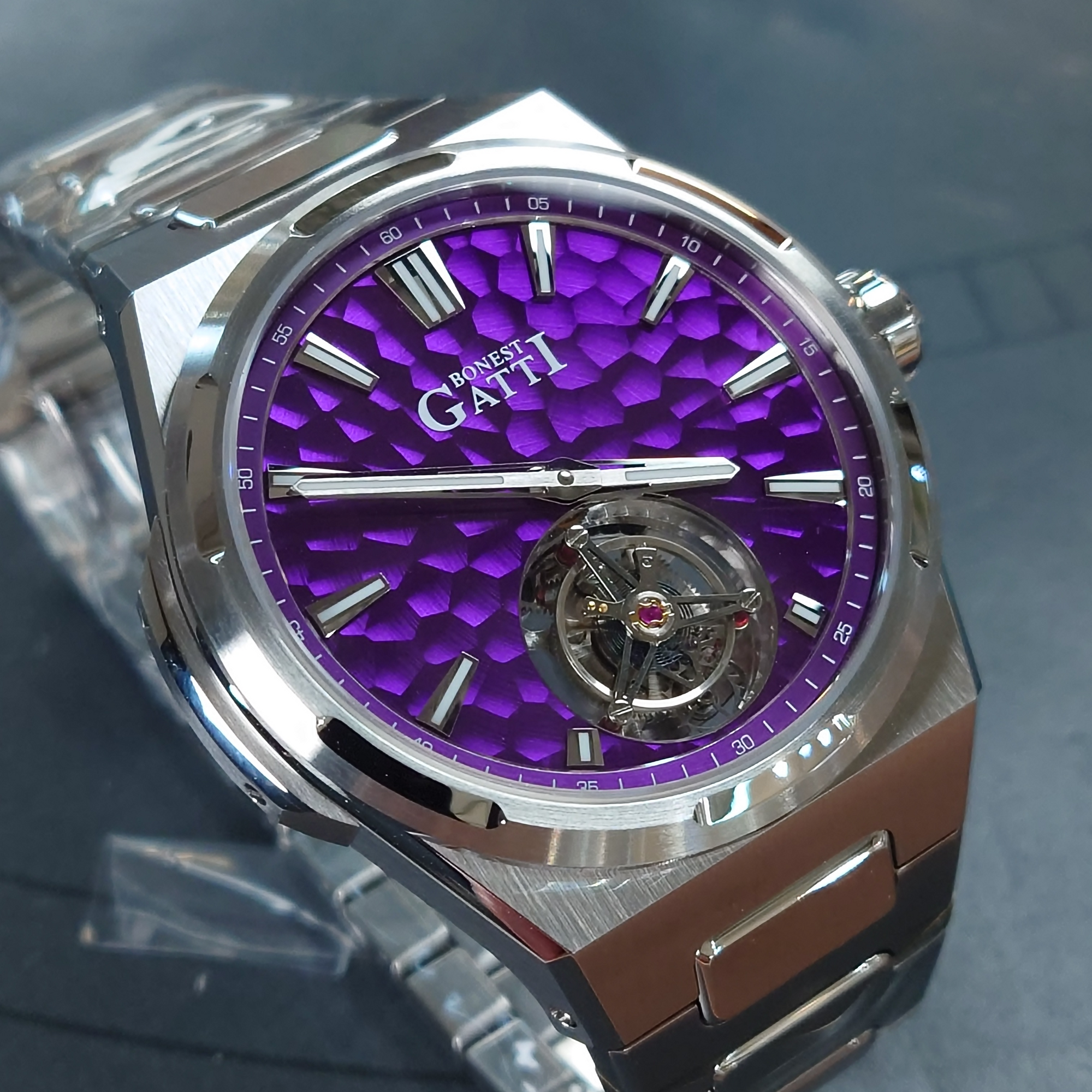 Bonest Gatti 現貨發售 自動陀飛輪套裝送皮帶及膠帶- BG7005-S3