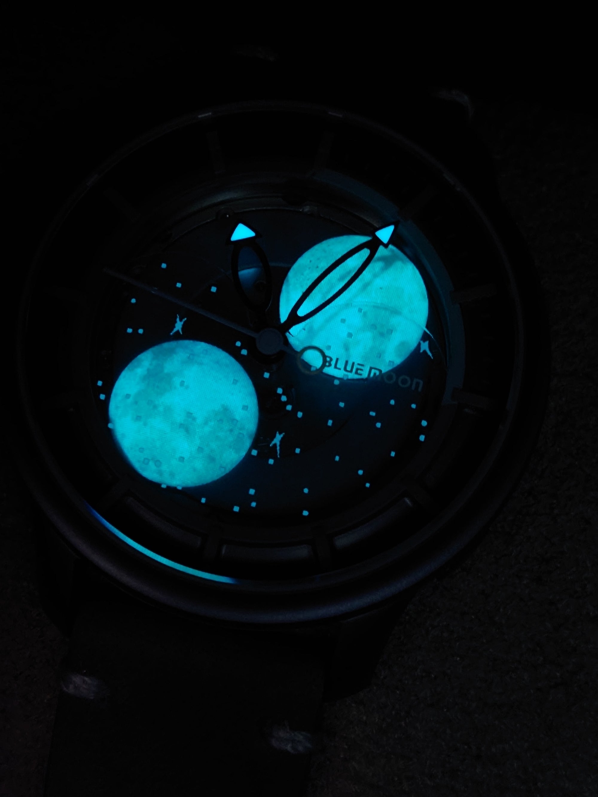 OVD Blue Moon 3D 夜光月球 自動錶 - OM02