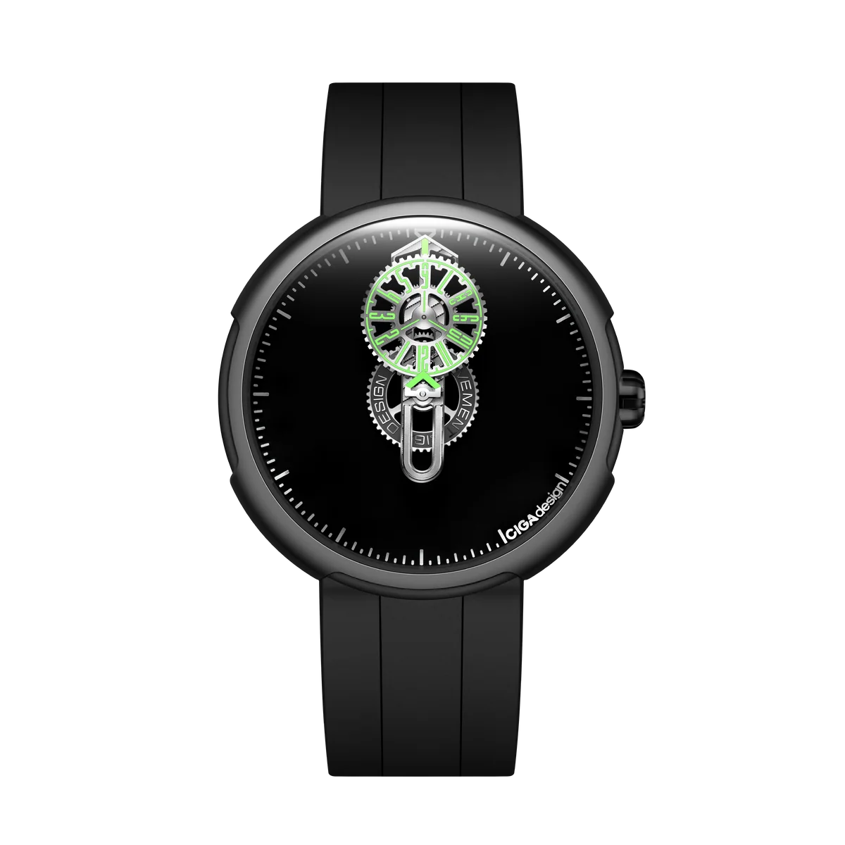 CIGA design AUTOMATIC WANDERING HOUR WATCH · TIME CIPHER