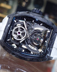 Bonest Gatti 現貨發售 酒桶形碳纖維自動陀飛輪手錶 BG7003-R2 GR