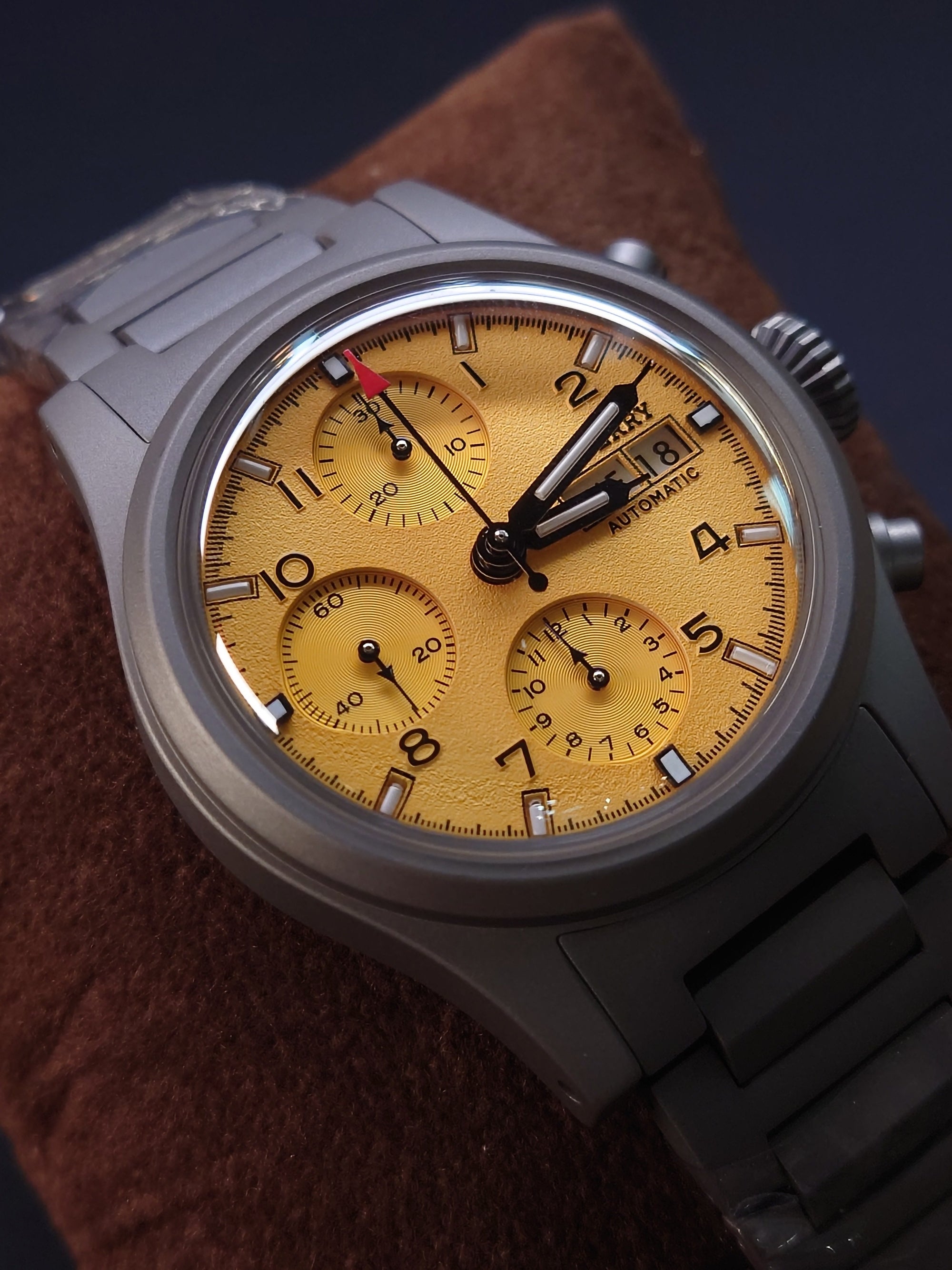 Boderry Landmaster Titanium Chronograph Automatic -  BD-A18T-05B Yellow