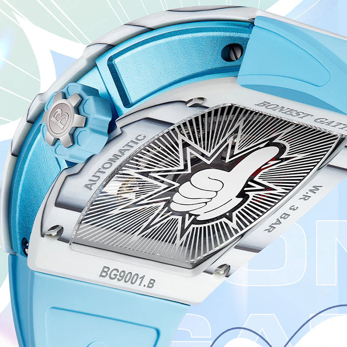 Bonest Gatti 夜光碳纖維自動錶 BG9001-R2