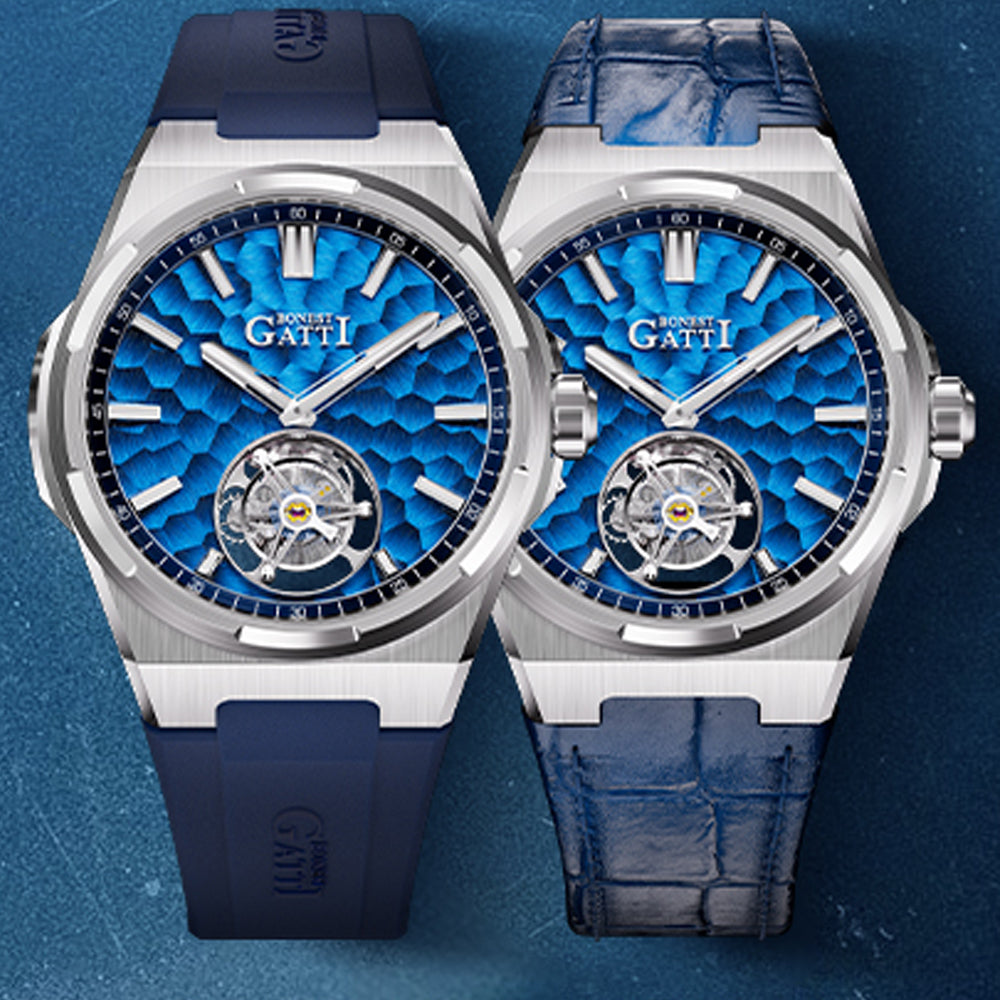 Bonest Gatti 現貨發售 自動陀飛輪套裝送皮帶及膠帶- BG7005-S2