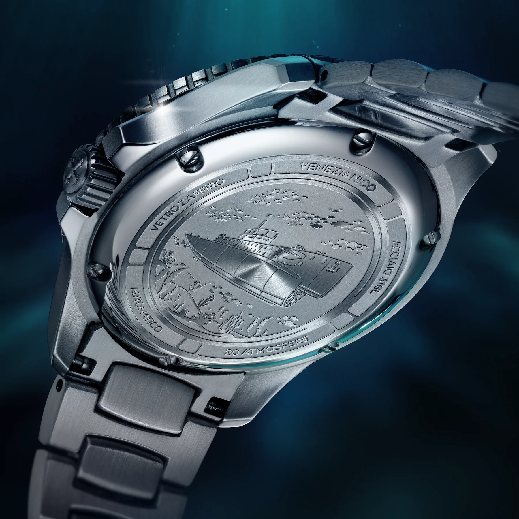 Venezianico Nereide Tungsteno 39 珍珠貝母自動錶 鋼帶版 3121540C