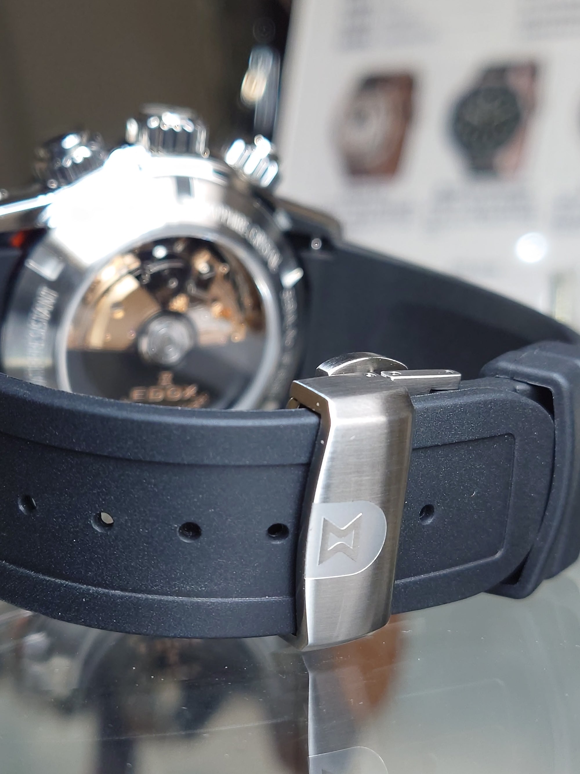 EDOX CO1 500米防水計時機械錶 01128-3NOCA-BUIDN