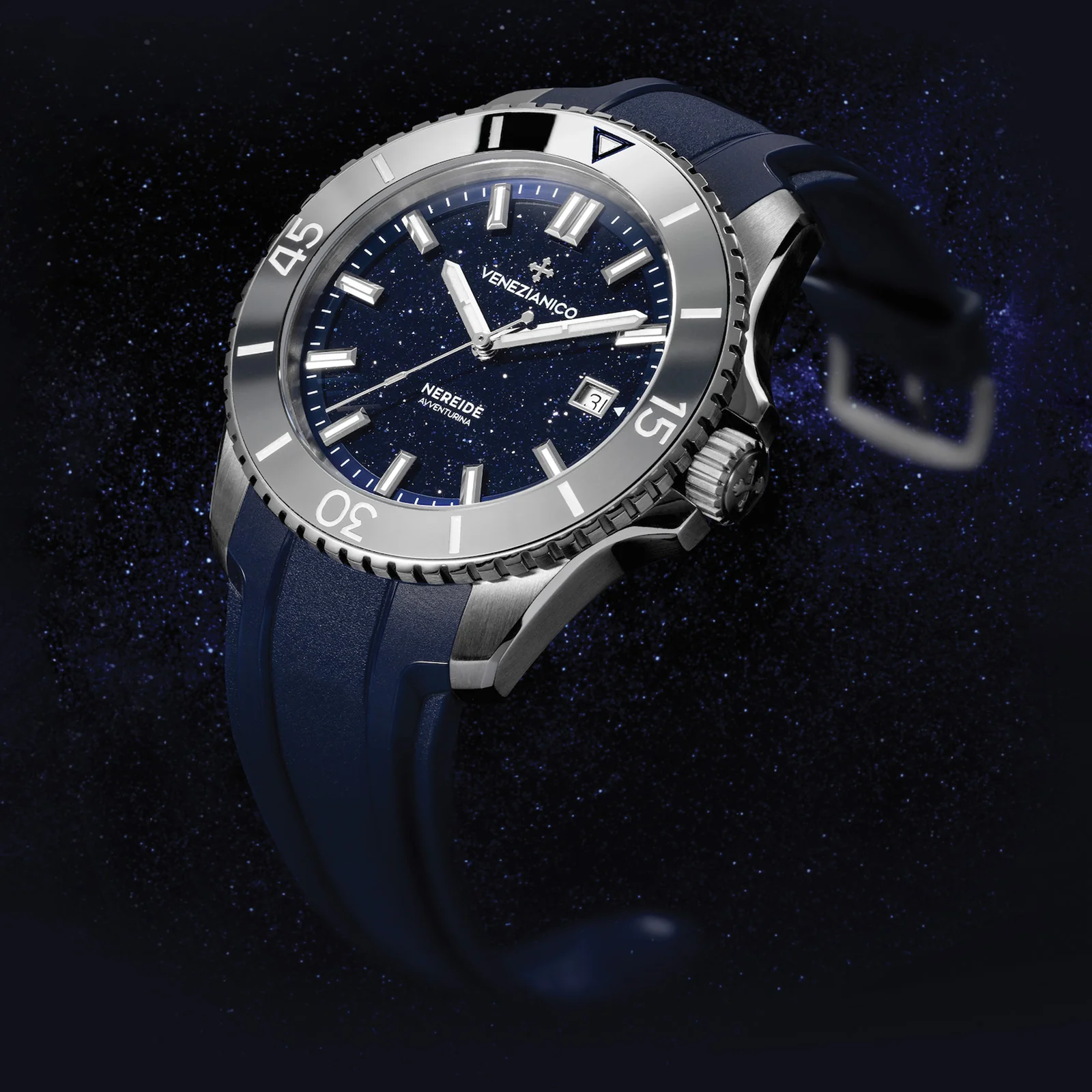 Venezianico Nereide Tungsteno Avventurina 砂金石鎢圈潛水錶 4521550