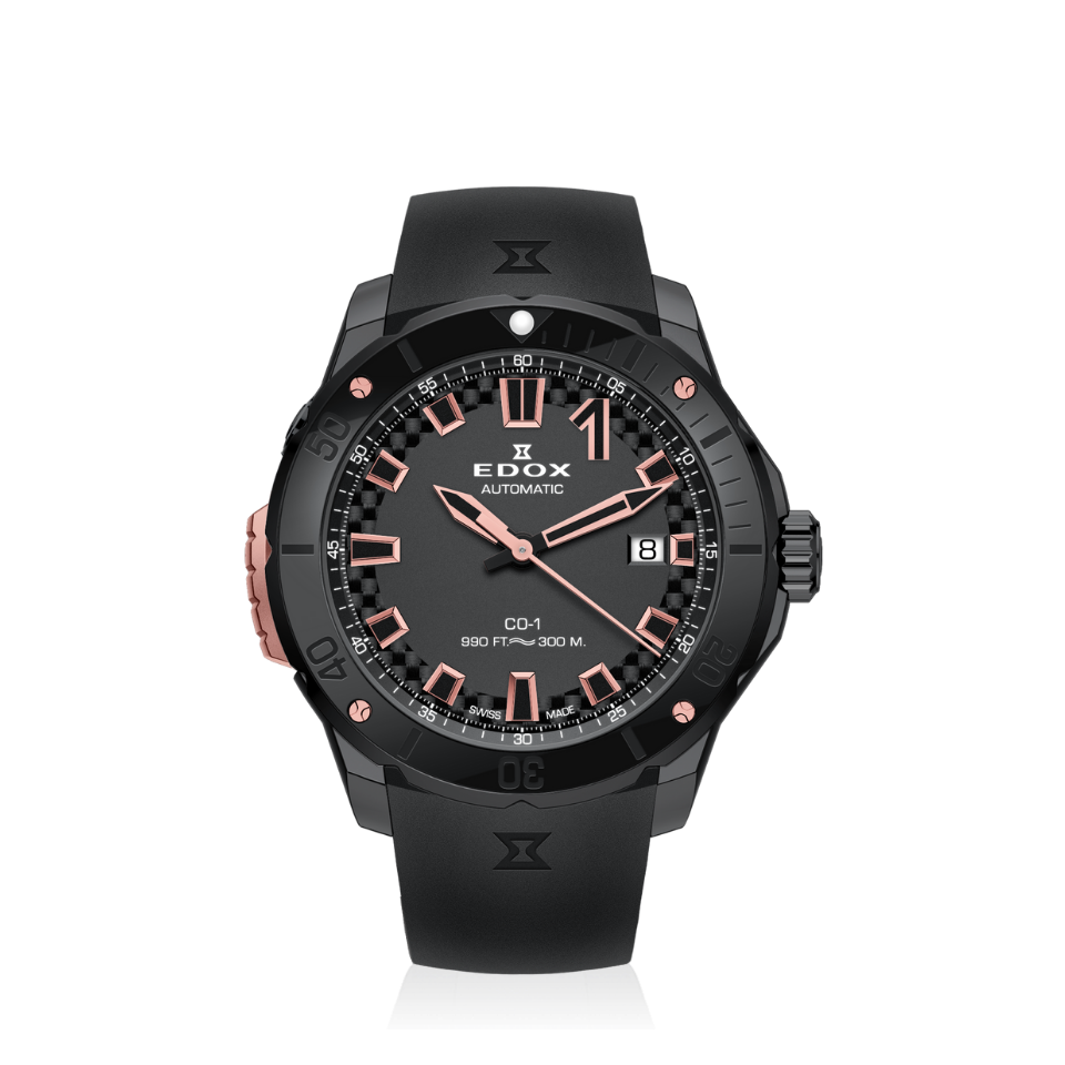 EDOX CO1 Date Automatic - 80137-37GNR-CANR