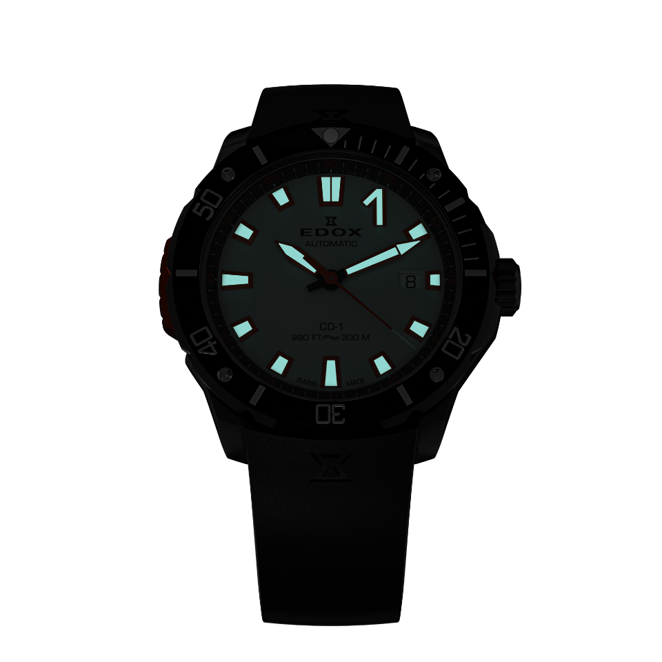 EDOX CO1 Date Automatic - 80137-37GNO-AO