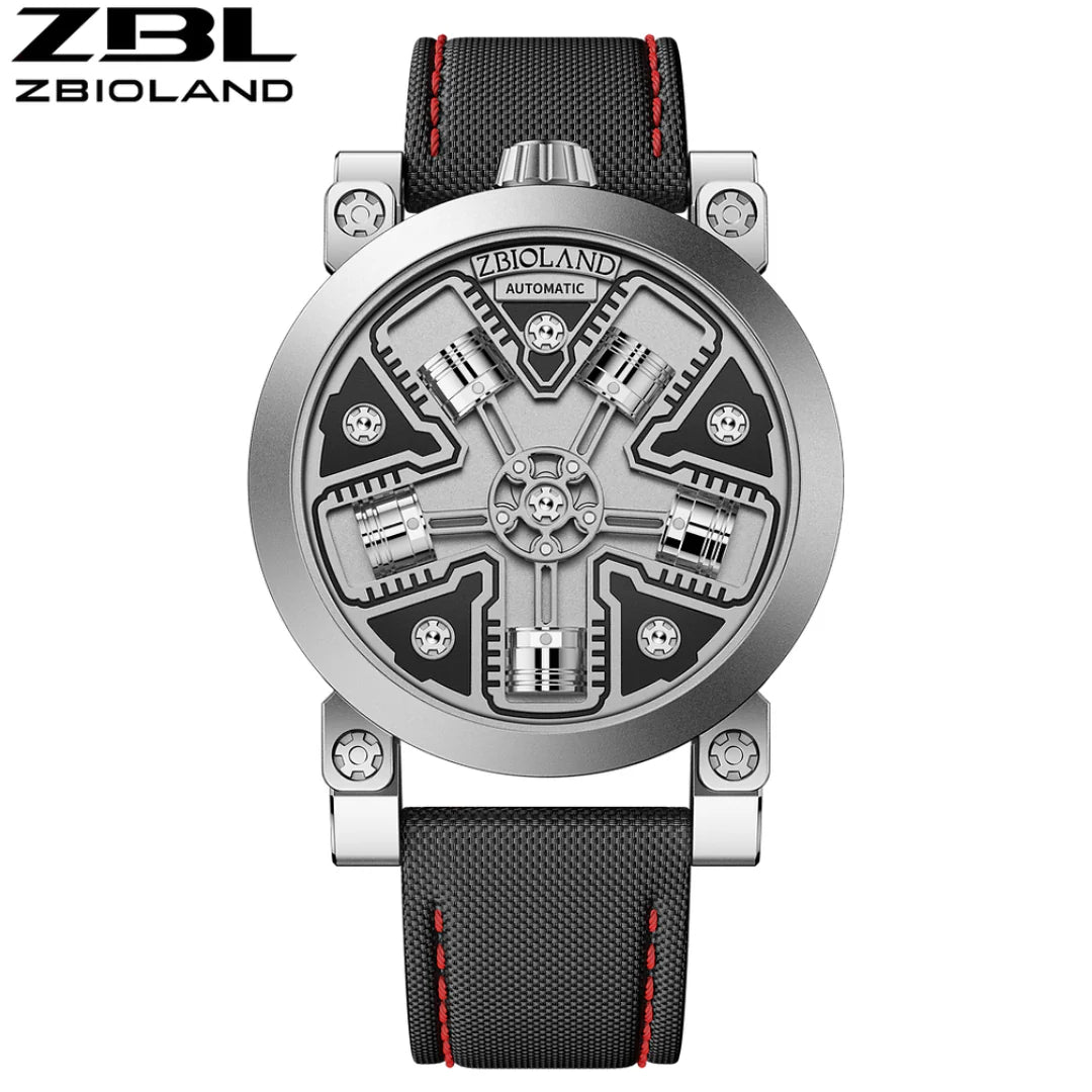 Zbioland Radial Engine 工業風機械錶ZL-ZBL1006 Coke