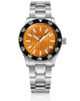 Aquatico Sea Dragon Tritium T100氣燈 潛水機械錶  Orange Dial