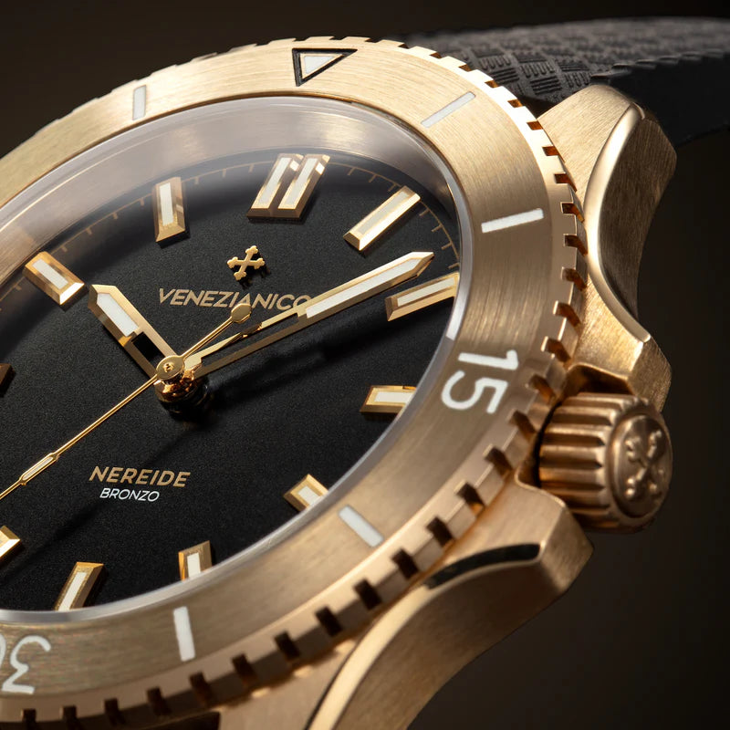 Venezianico Nereide Bronzo 39mm 青銅機械錶- 3121555 Black