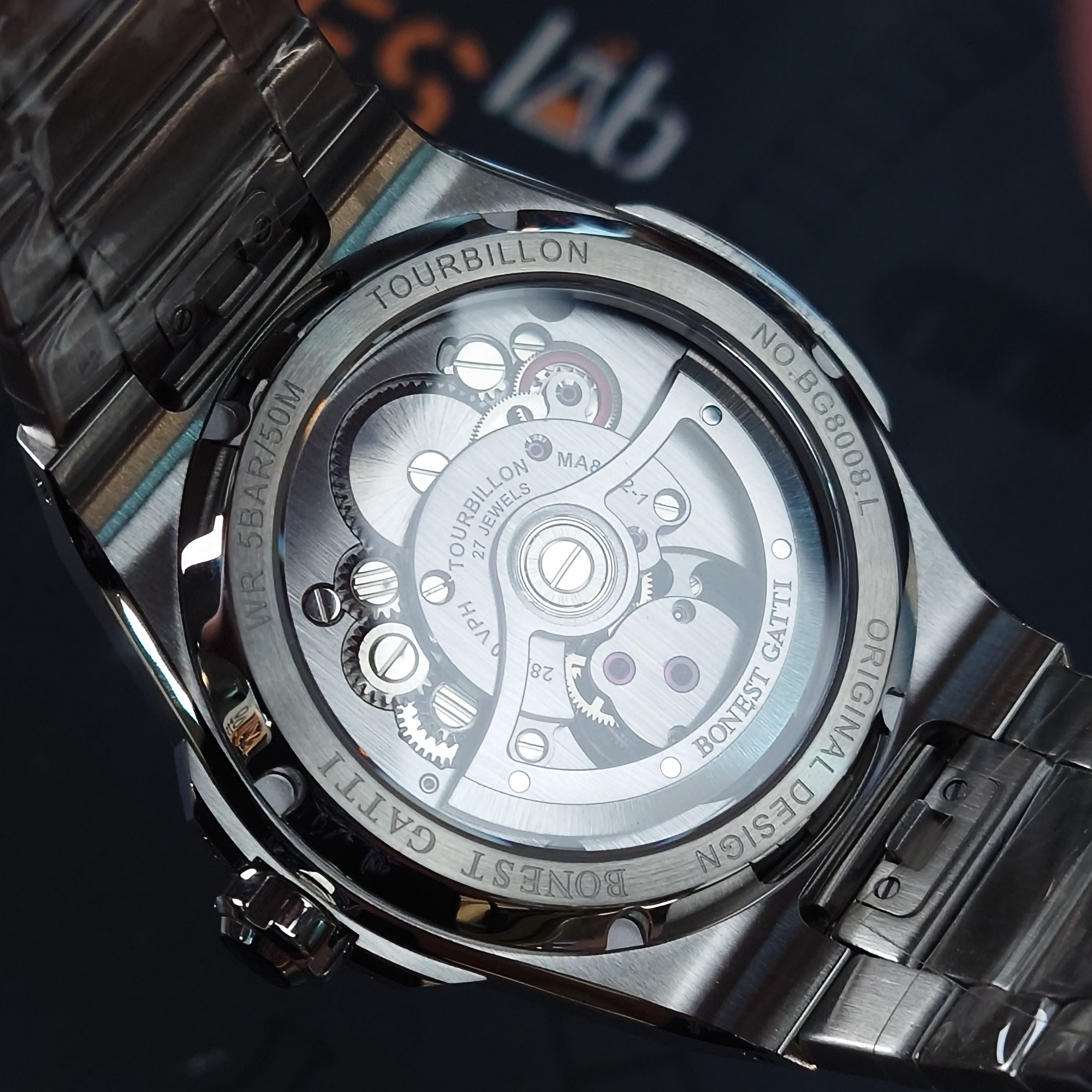 Bonest Gatti 現貨發售 自動陀飛輪套裝送皮帶及膠帶- BG7005-S3