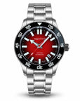 Aquatico Atlas Tritium Watch Fumé Red Dial T100氣燈潛水機械錶