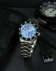 Aquatico Sea Dragon Tritium T100氣燈 潛水機械錶  Light Blue