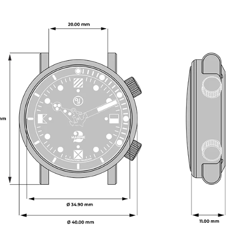 Yema x Alain Silberstein Marine 2 CMM.20 Limited Edition - 20.26.20.05.TN.U6