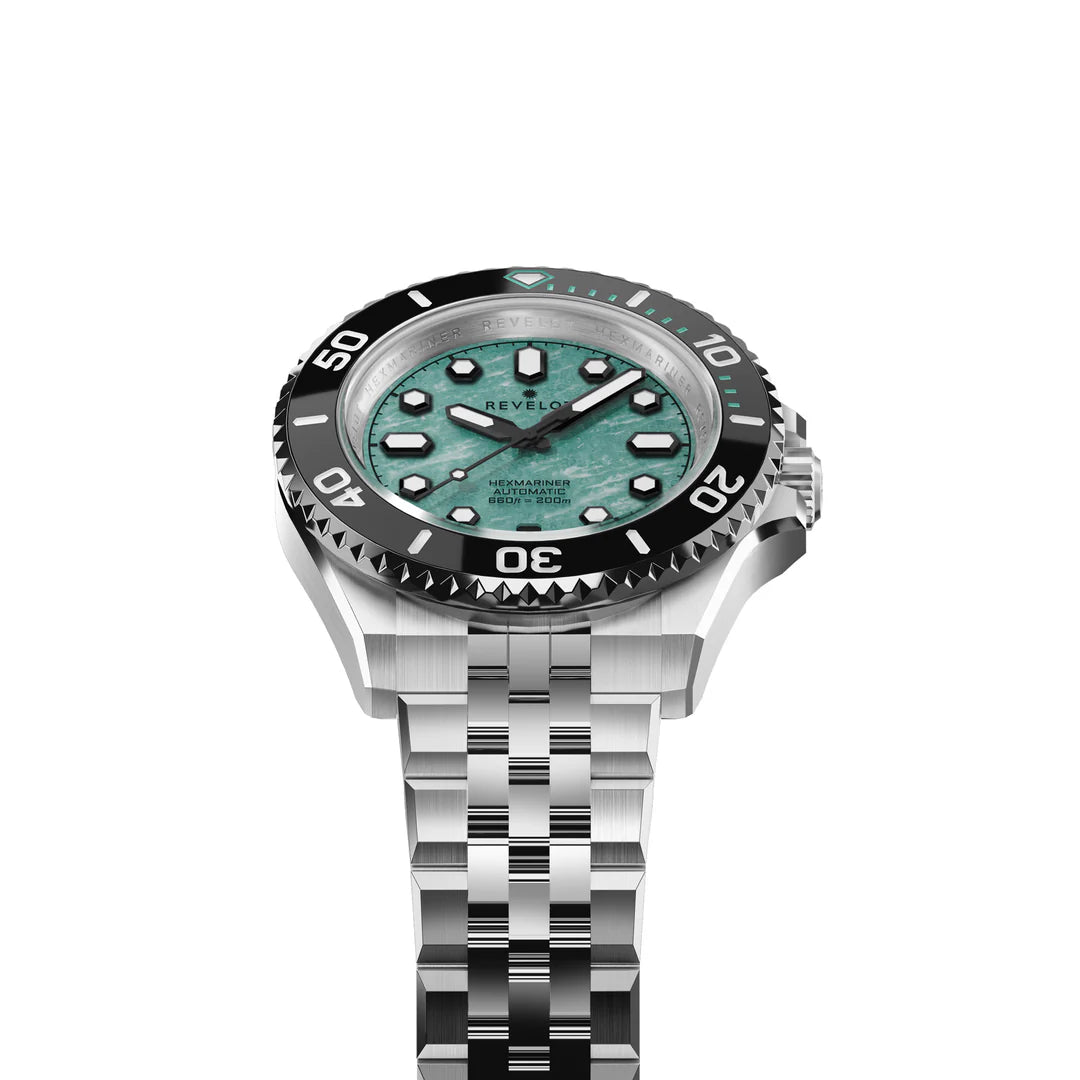 Revelot HEXMARINER v3 Amazonite Stone 39mm R12-12Z4D1B3 & S20-1B1BB6