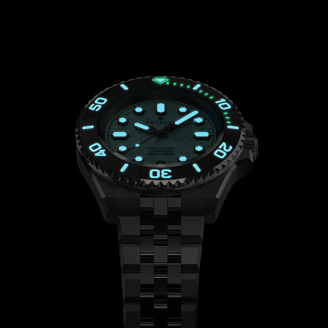 Revelot HEXMARINER v3 Amazonite Stone 39mm R12-12Z4D1B3 & S20-1B1BB6