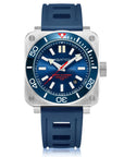Aquatico Super Charger Steel Man Tritium T100氣燈 機械錶 Blue Dial
