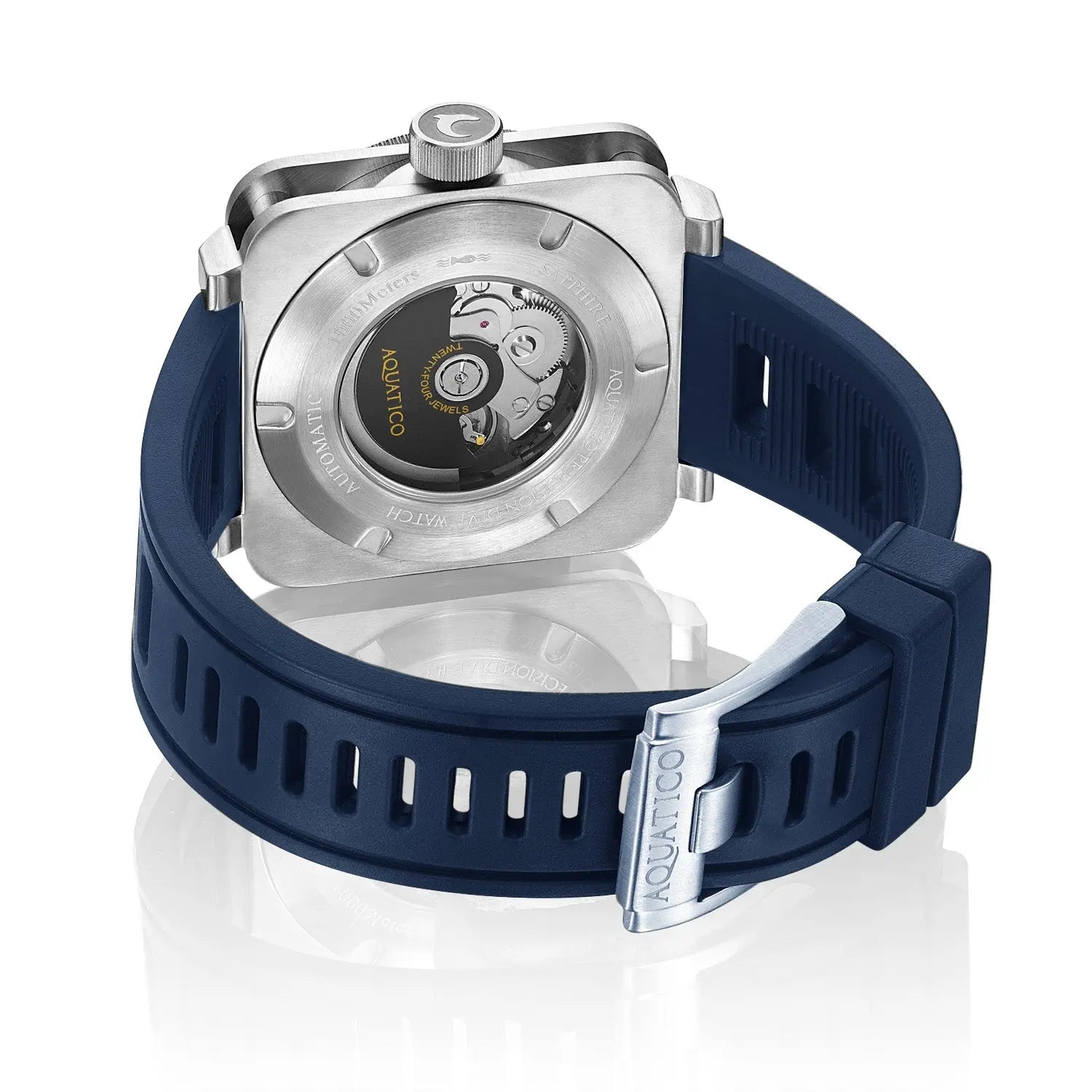Aquatico Super Charger Steel Man Tritium T100氣燈 機械錶 Blue Dial