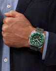 Aquatico Super Charger Steel Man Tritium T100氣燈 機械錶 Green Dial