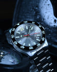 Aquatico Atlas Tritium Watch Fumé Silver Dial T100氣燈潛水機械錶