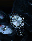 Aquatico Atlas Tritium Watch Fumé Silver Dial T100氣燈潛水機械錶