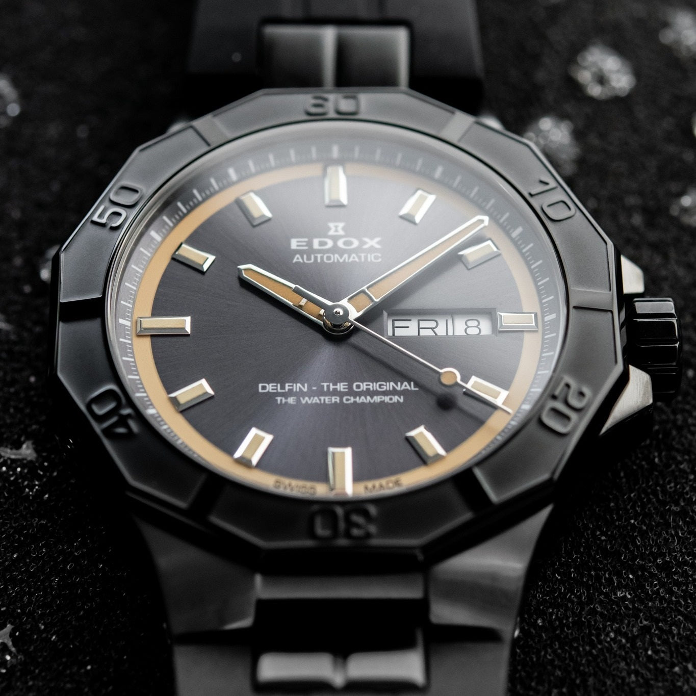 EDOX DELFIN Day Date 自動錶 88008 37GNCA GBEI