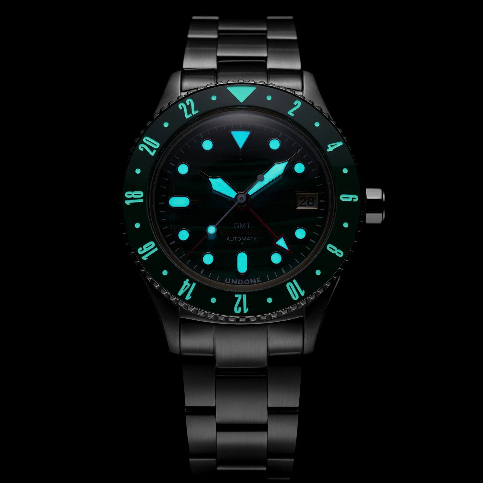 UNDONE Basecamp GMT Malachite Dial 孔雀石自動錶
