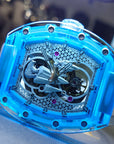 Bonest Gatti 酒桶形水晶系列自動錶 冰藍北極熊-BG6002-R2