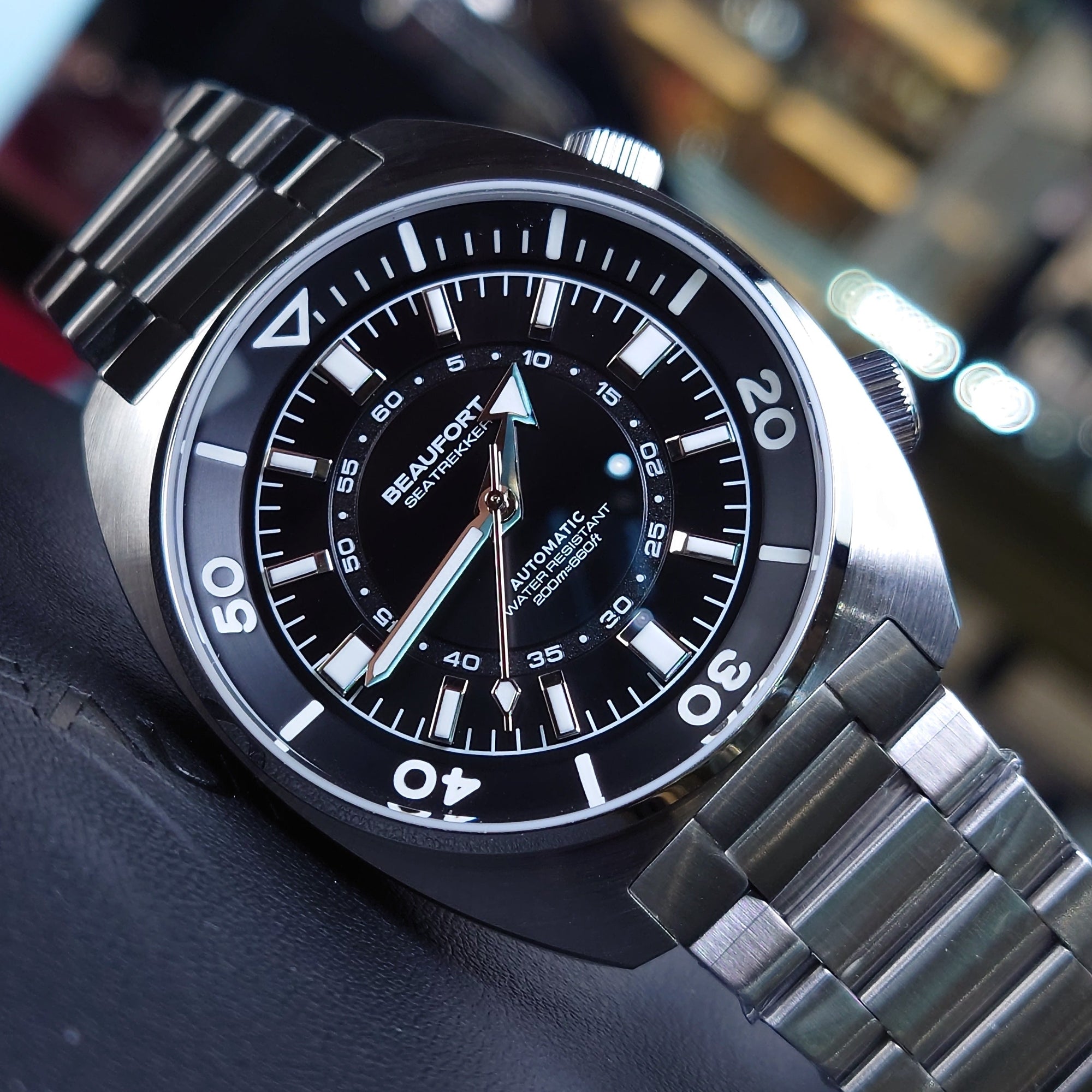BEAUFORT Seatrekker MKII - Black miyota 9039 automatic diving watch
