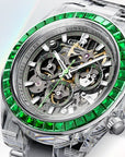 Bonest Gatti K9 Crystal + Rainbow Bezel Skeleton Chronograph Automatic - BG6009-G2