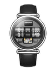 Vortichron Double Roller Automatic Watch - STEEL BLACK