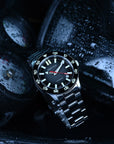 Aquatico Atlas Tritium Watch Fumé Black Dial T100氣燈潛水機械錶