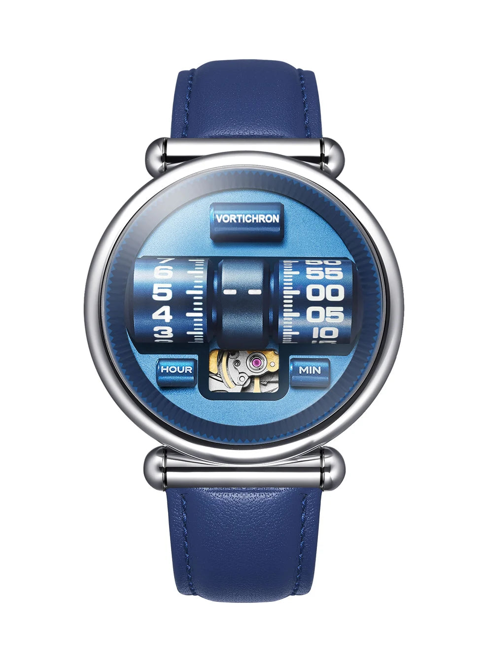 Vortichron Double Roller Automatic Watch - ROYAL BLUE