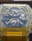 Bonest Gatti 酒桶形水晶鏤空自動錶 BG6005-R3