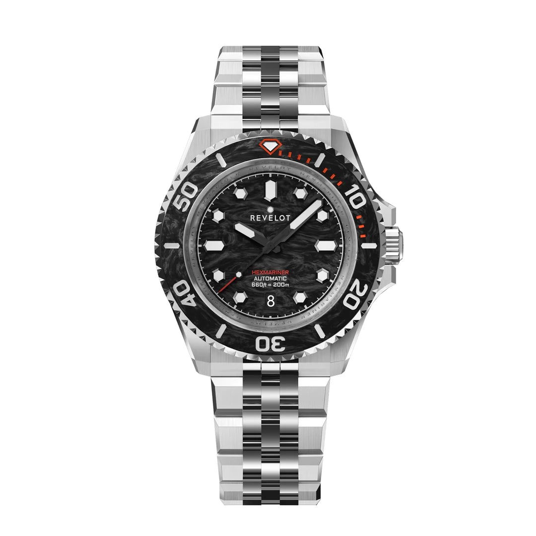 Revelot HEXMARINER v3 Marble Carbon Black 42mm R11-CB4B1B3 & S22-1B1BB6