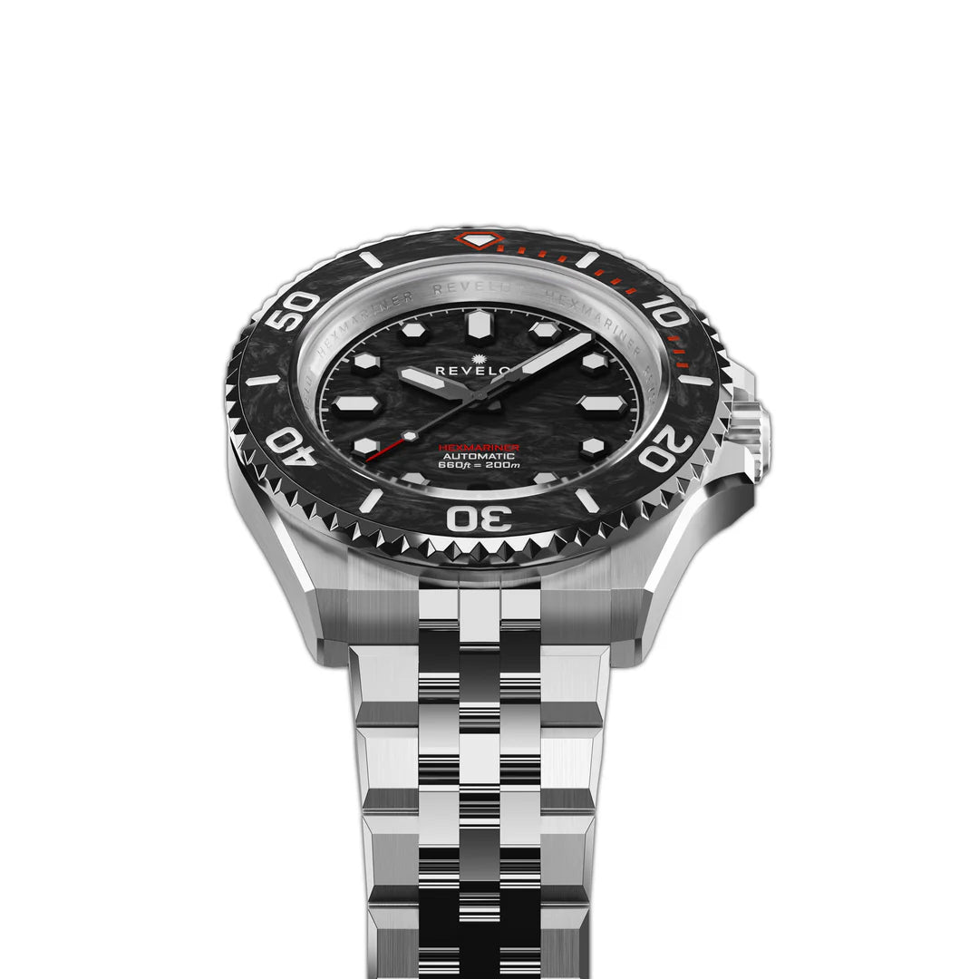 Revelot HEXMARINER v3 Marble Carbon Black 42mm R11-CB4B1B3 & S22-1B1BB6