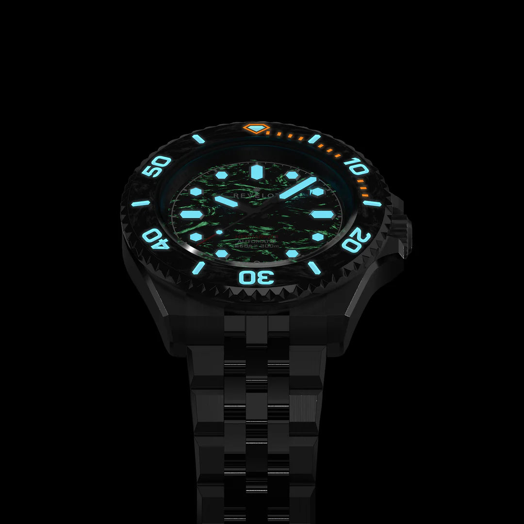 Revelot HEXMARINER v3 Marble Carbon Black 42mm R11-CB4B1B3 & S22-1B1BB6
