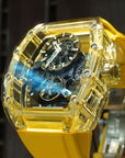 Bonest Gatti 酒桶形水晶鏤空自動錶 BG6005-R3