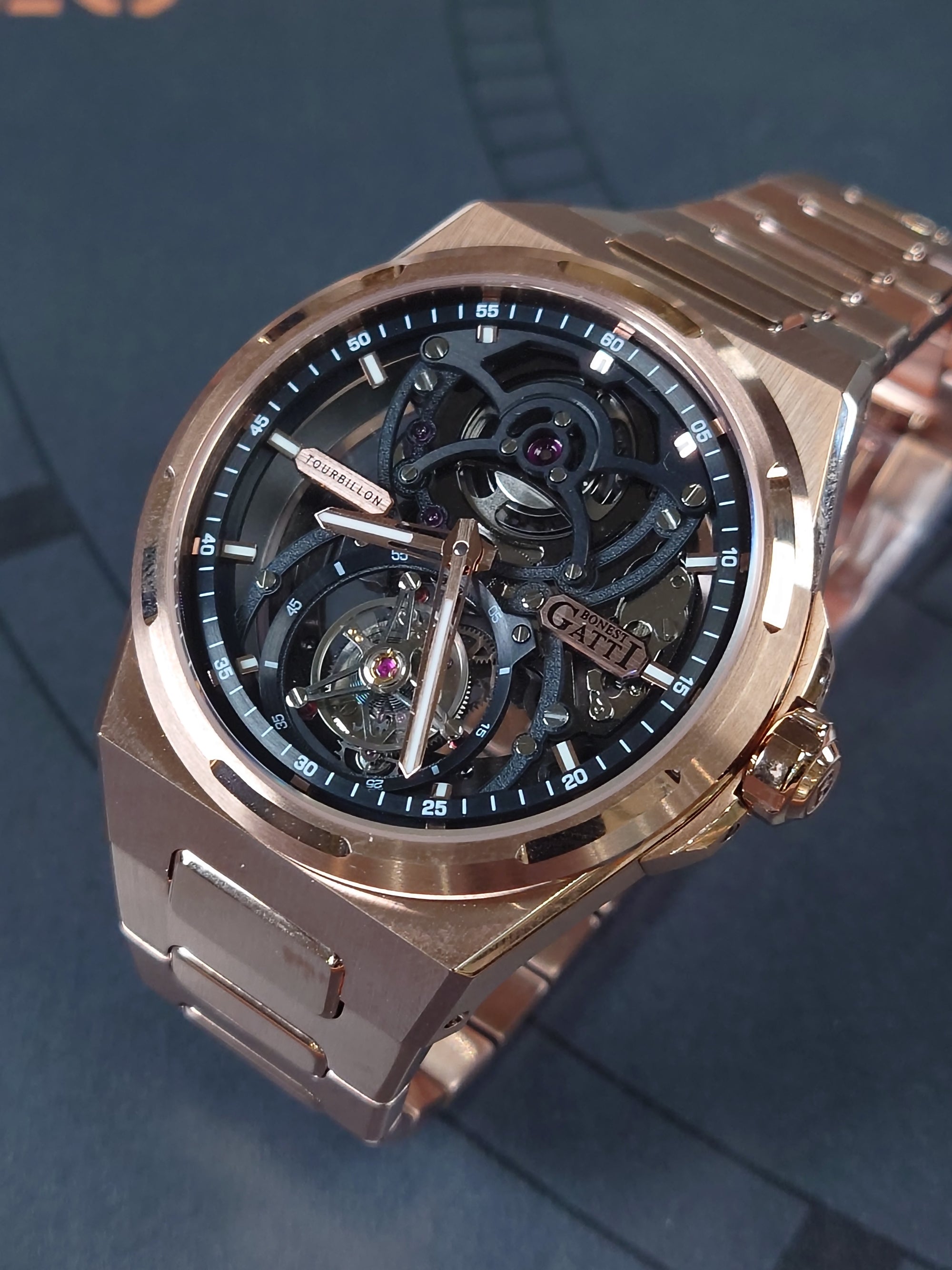Bonest Gatti 現貨發售 自動陀飛輪套裝送皮帶及膠帶- BG7004-S2