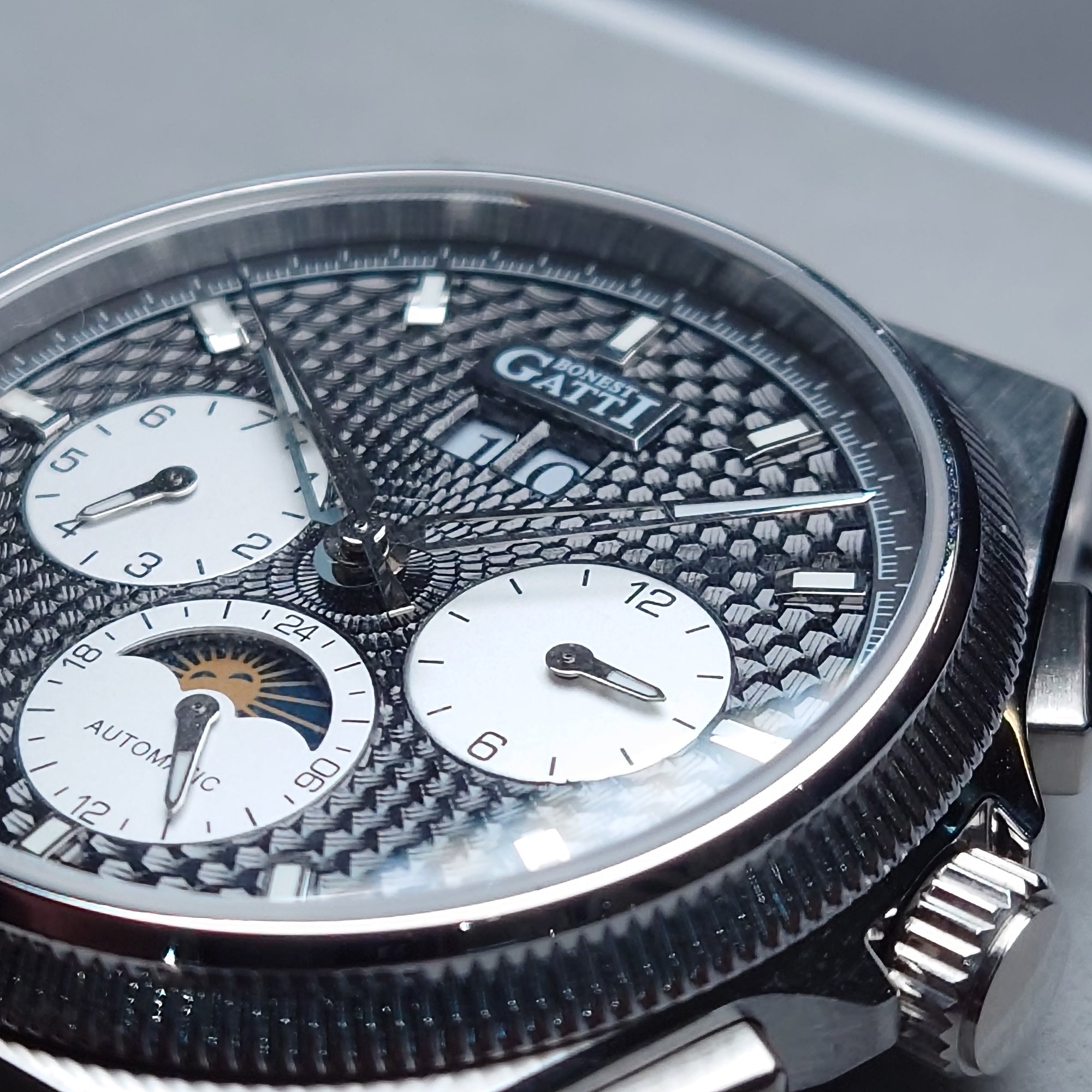 Bonest Gatti 現貨發售 多功能自動錶 BG8006-S1 BK