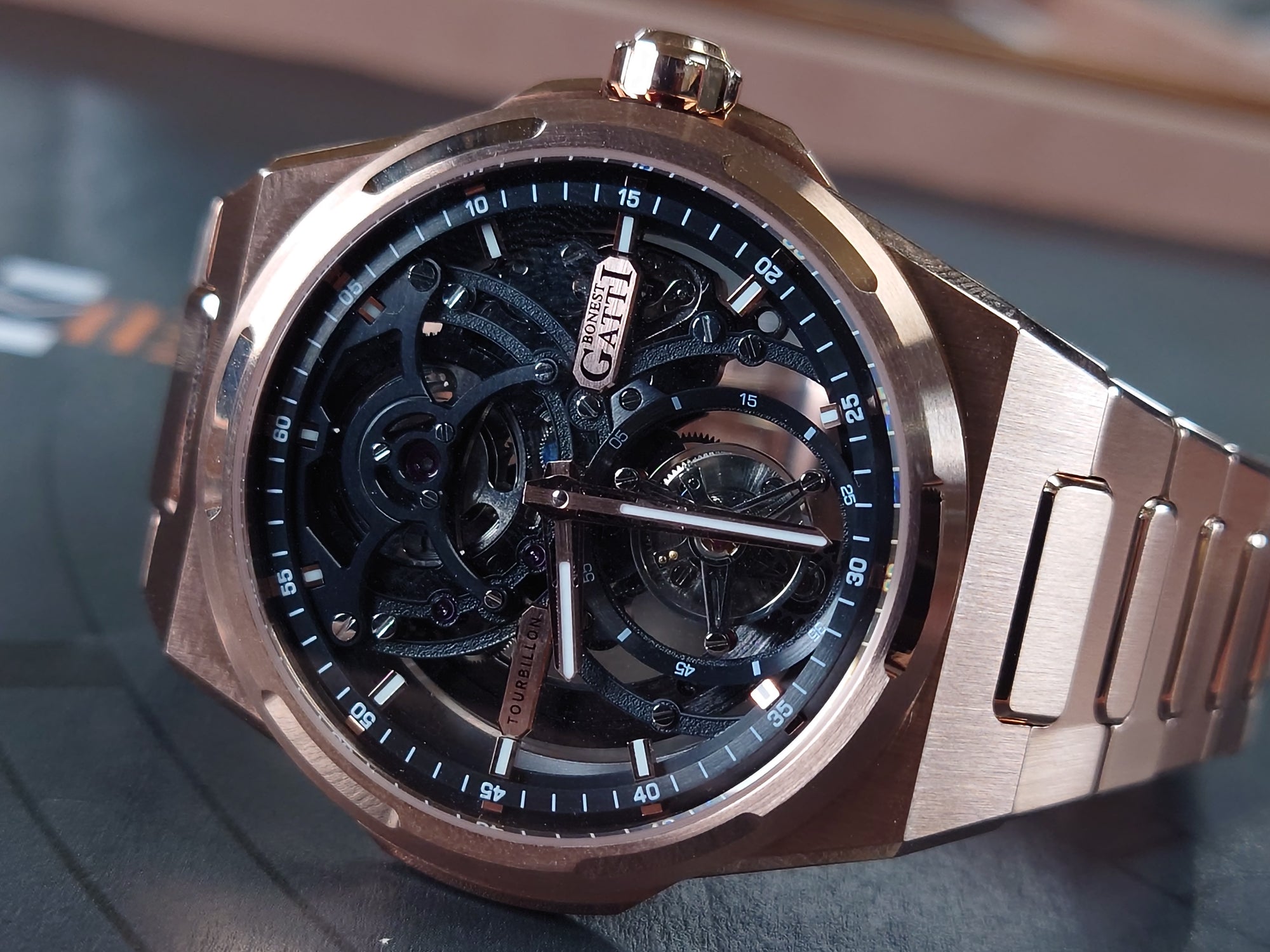 Bonest Gatti 現貨發售 自動陀飛輪套裝送皮帶及膠帶- BG7004-S2