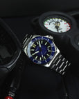 Aquatico Super Ocean Tritium T100 氣燈 潛水機械錶 Blue Dial