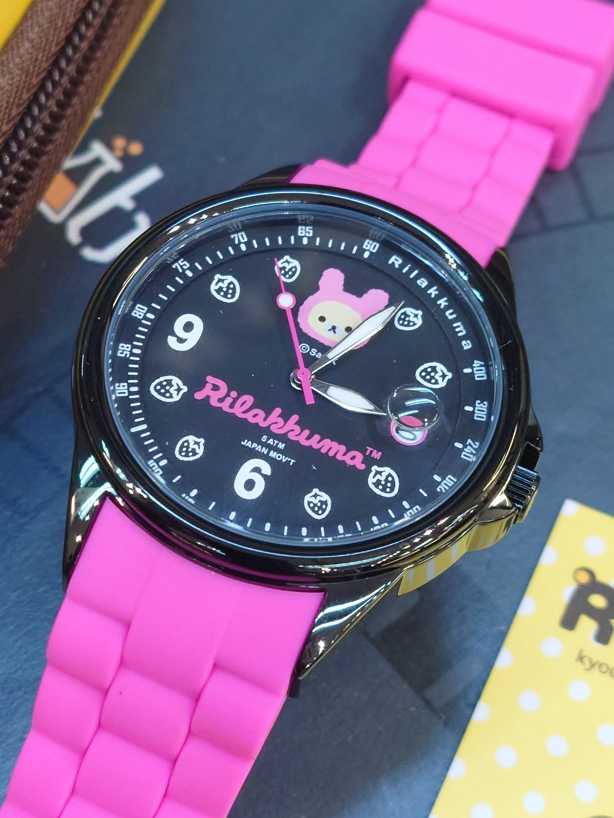 Rilakkuma 鬆弛熊 石英手錶- RK-1053B 粉紅
