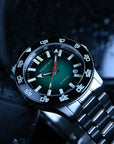 Aquatico Atlas Tritium Watch Fumé Green Dial T100氣燈潛水機械錶