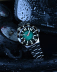Aquatico Atlas Tritium Watch Fumé Green Dial T100氣燈潛水機械錶