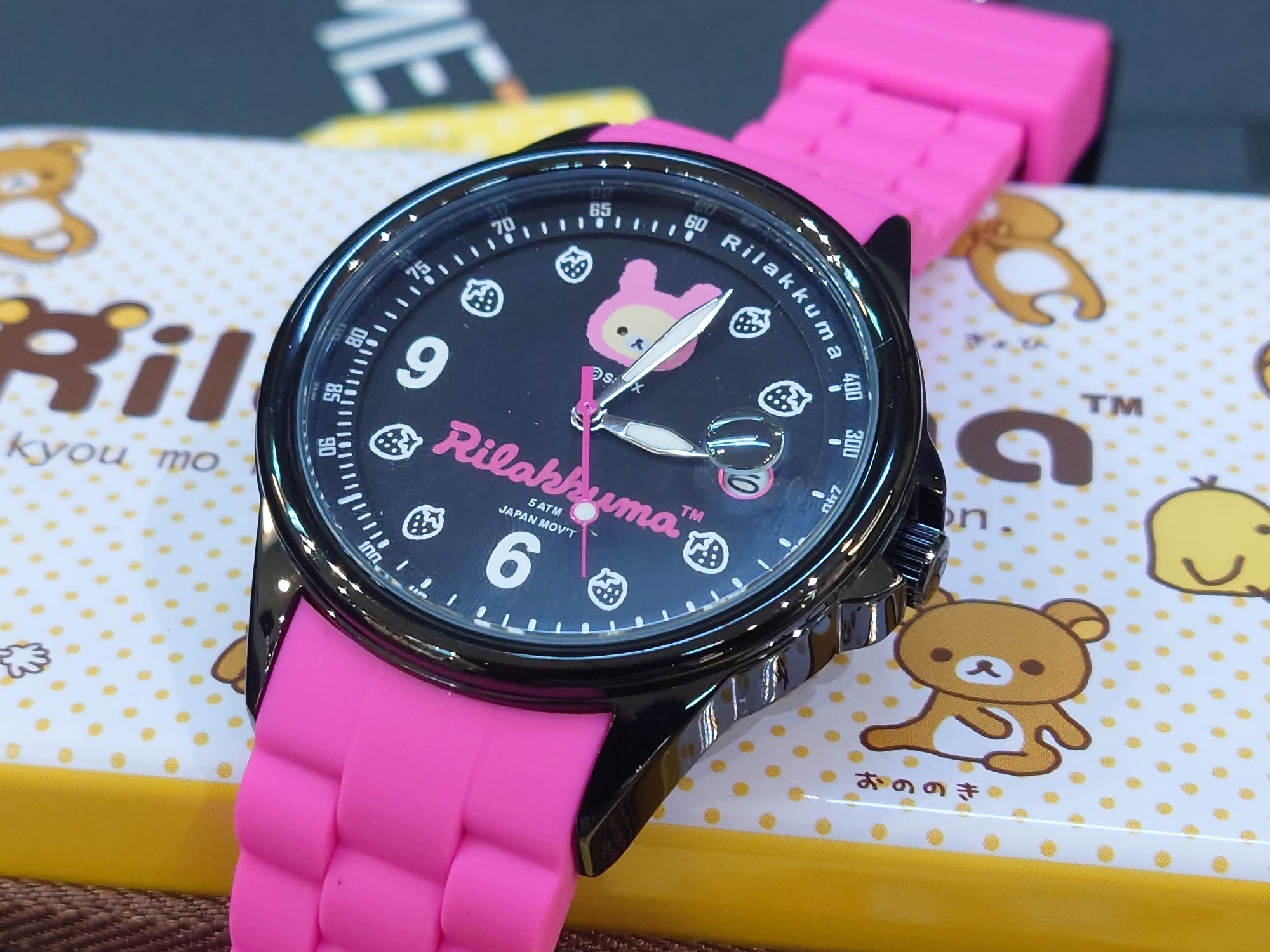 Rilakkuma 鬆弛熊 石英手錶- RK-1053B 粉紅