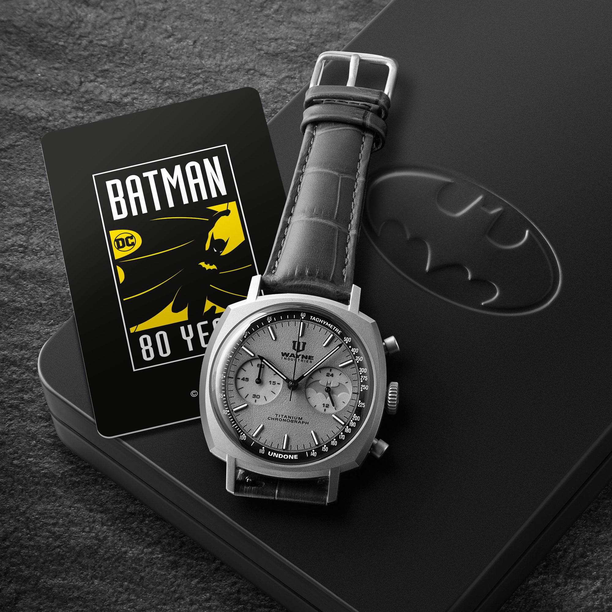 UNDONE x BatmanThe Dark Knight 計時石英錶