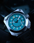 Aquatico Ironblock Tritium Blue Dial T100氣燈機械錶